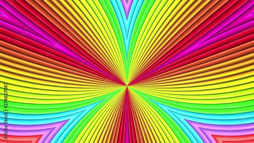 rainbow colors abstract stripes, background in 4k with bright shiny paint. Smooth seamless animation with gradient color. symmetrical structures 5 rainbow colors abstract stripes, background in 4k with bright shiny paint. Smooth seamless animation with gradient color. symmetrical structures 5