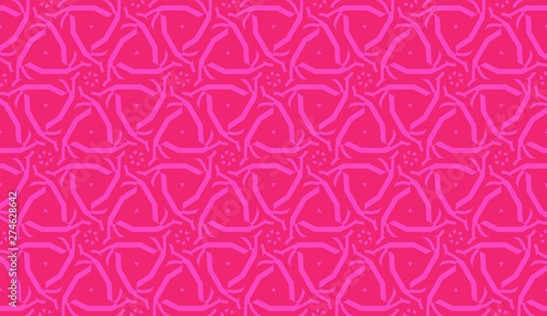 Modern pattern with curved line. Triangles, line, geometric elements. Vector Seamless illustration. Design for flyer, wallpaper, presentation, paper.