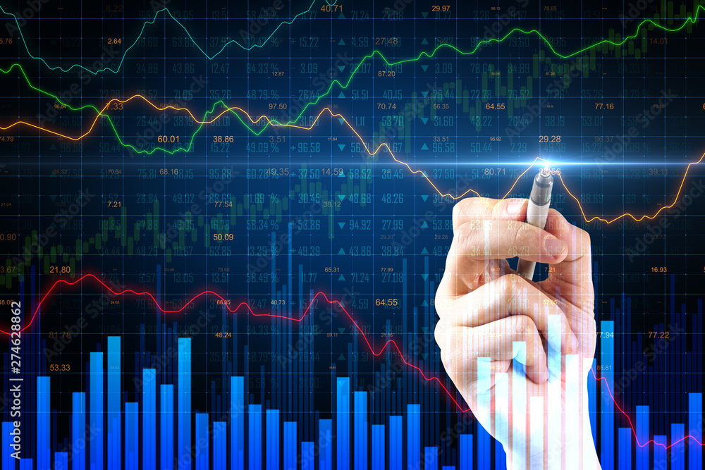 Investment and trade concept Investment and trade concept