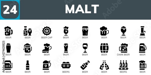 malt icon set