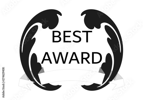 Logo negro del mejor premiado.