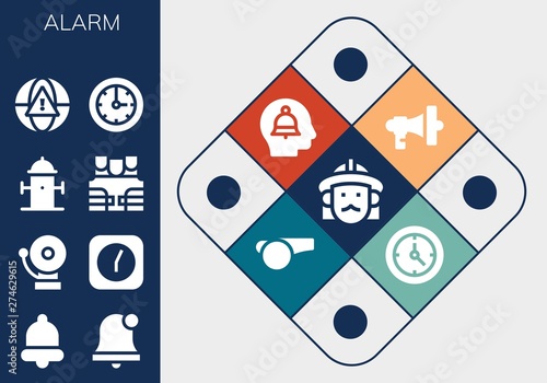 alarm icon set