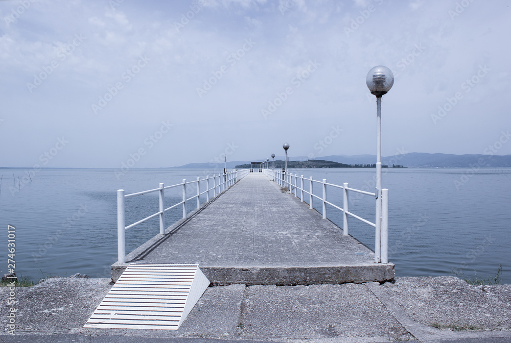 Trasimeno Lake Pier in Umbria