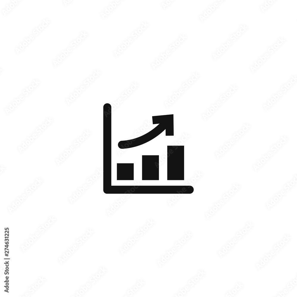 growth up. vector illustration on white background growth up. vector illustration on white background
