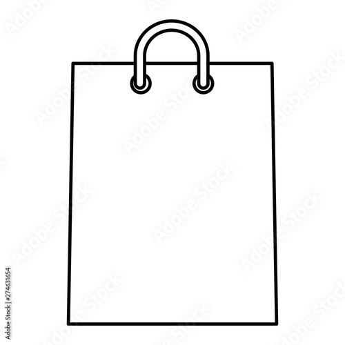 shopping bag paper isolated icon