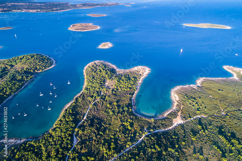 Croatia, Istria, aerial view of Cape Kamenjak