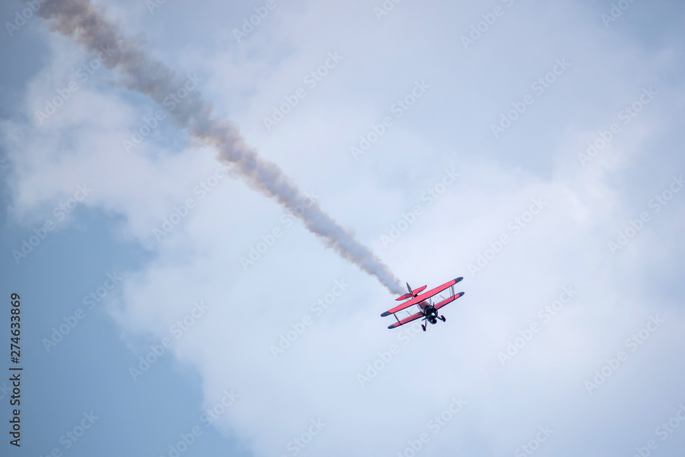 Air spectacular under cloudy sky Air spectacular under cloudy sky