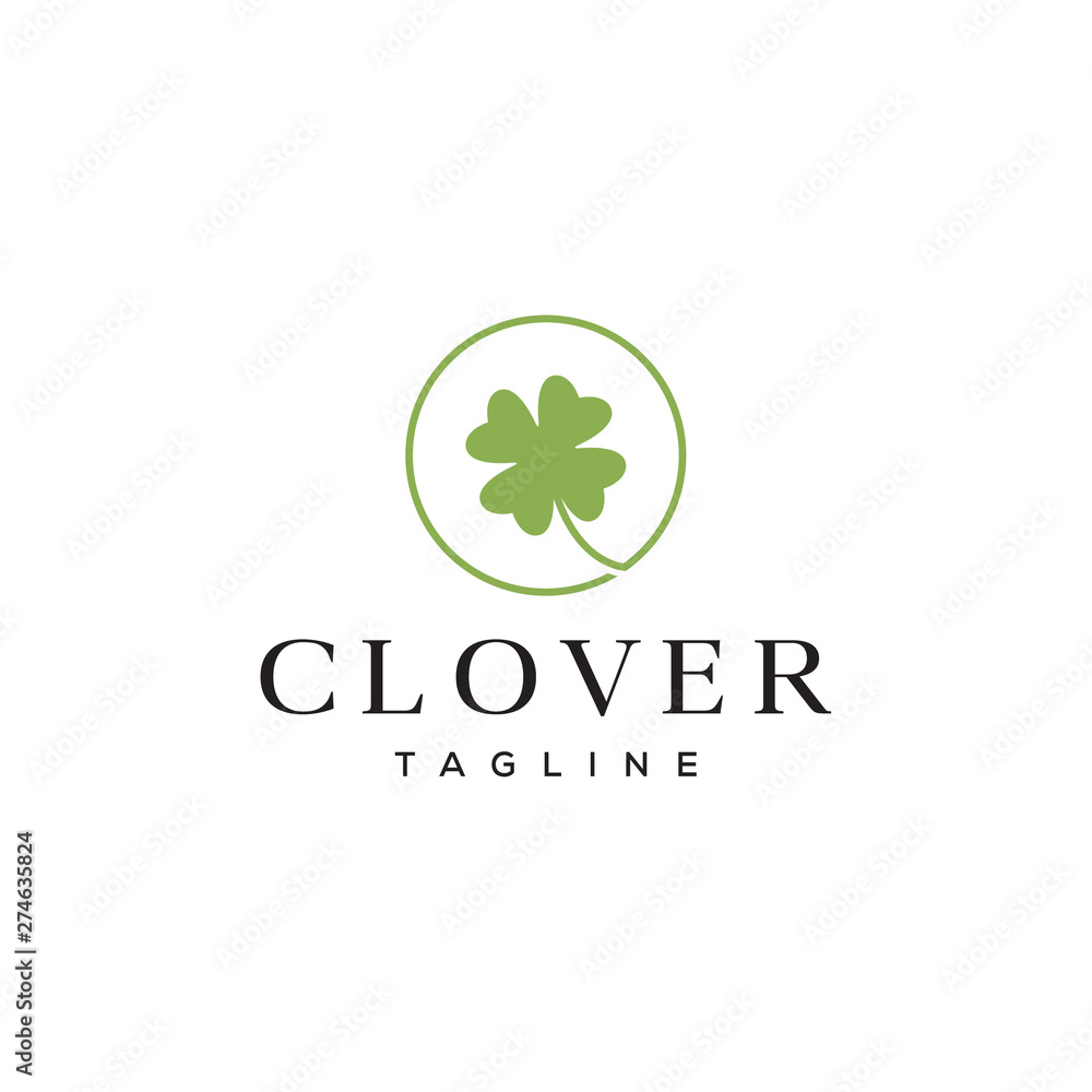 clover leaves vector icon logo design clover leaves vector icon logo design