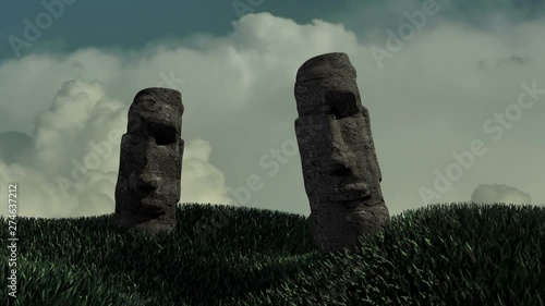 Easter island concept, CGI