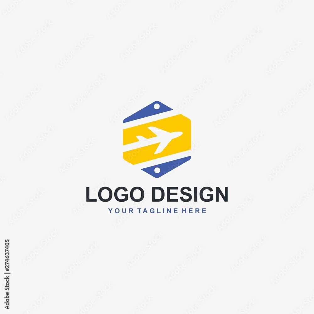 Travel logo template design vector, airplane icon illustration. Holiday logo agency company. Travel logo template design vector, airplane icon illustration. Holiday logo agency company.