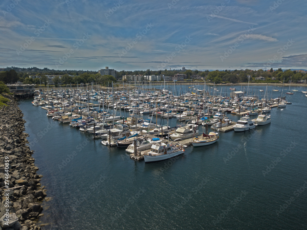 Oak bay marina docked boats