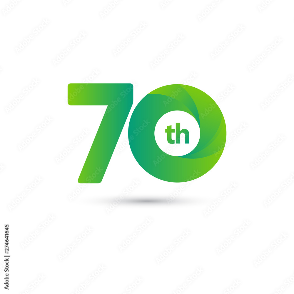 70 Year Anniversary Celebration Vector Template Design Illustration 70 Year Anniversary Celebration Vector Template Design Illustration