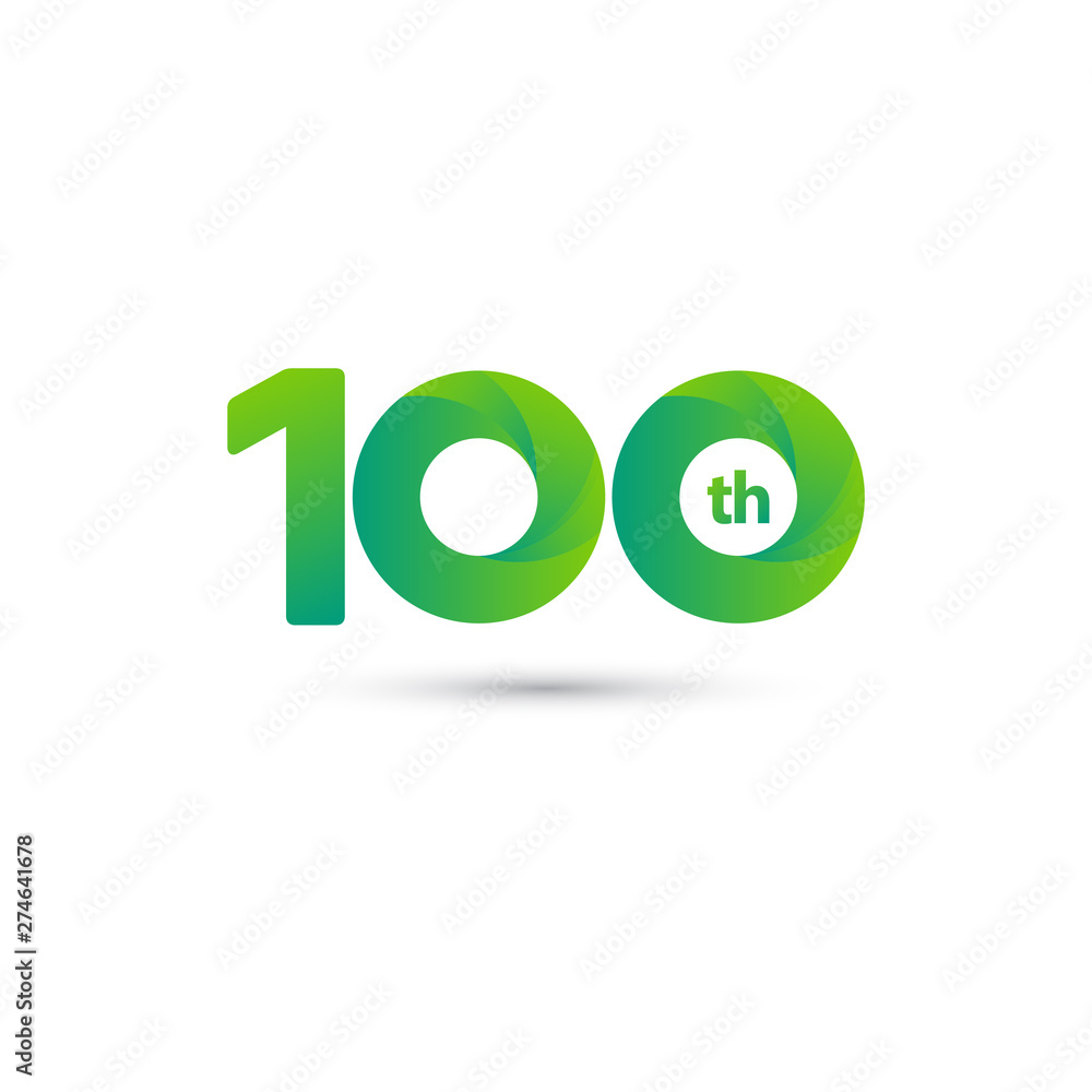 100 Year Anniversary Celebration Vector Template Design Illustration 100 Year Anniversary Celebration Vector Template Design Illustration