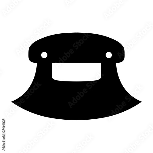 ulu pizza cutter slicer knife blade vector graphic icon illustration
