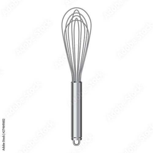 metal egg whisk beater vector graphic icon illustration