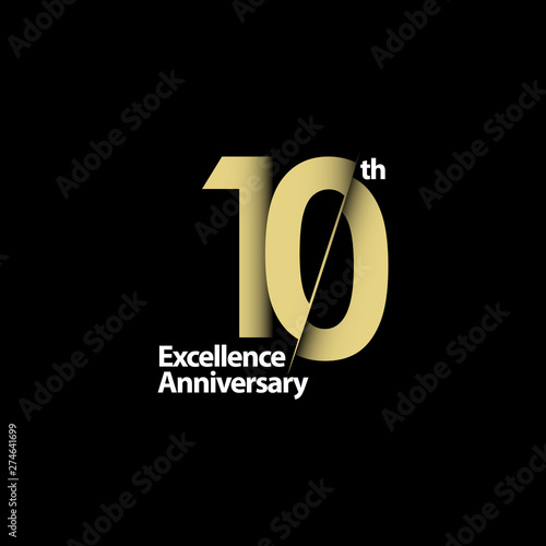 10 Year Anniversary Celebration Vector Template Design Illustration