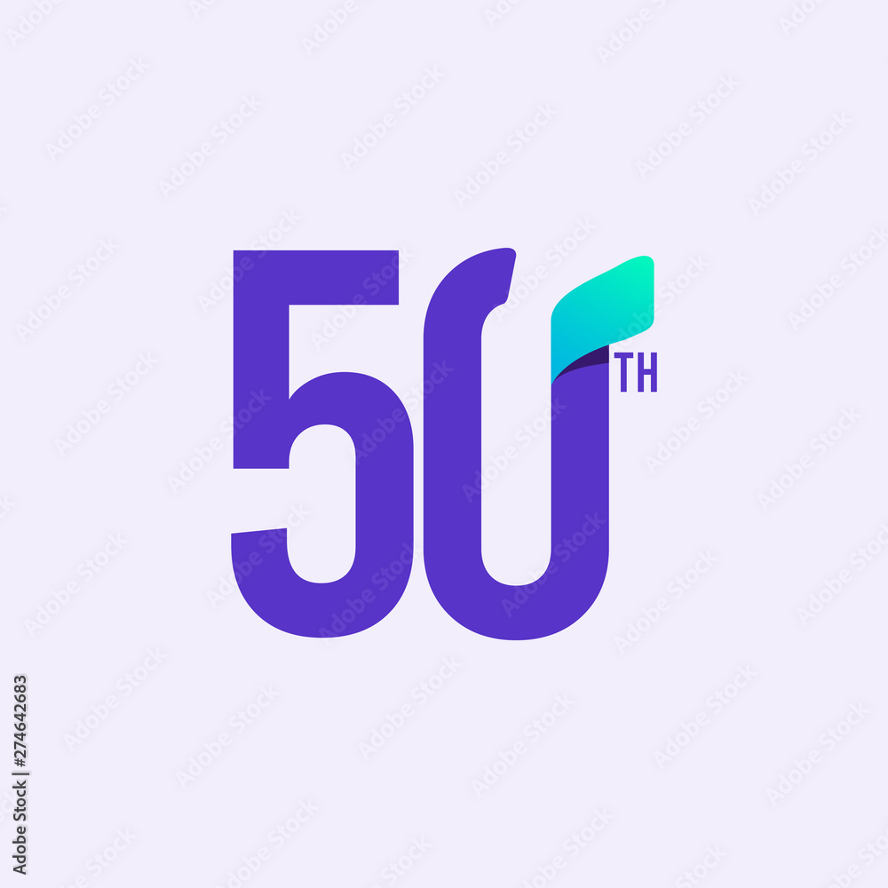 50 Year Anniversary Celebration Vector Template Design Illustration 50 Year Anniversary Celebration Vector Template Design Illustration