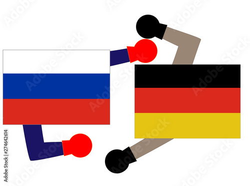 国と国との外交の状態を表している。