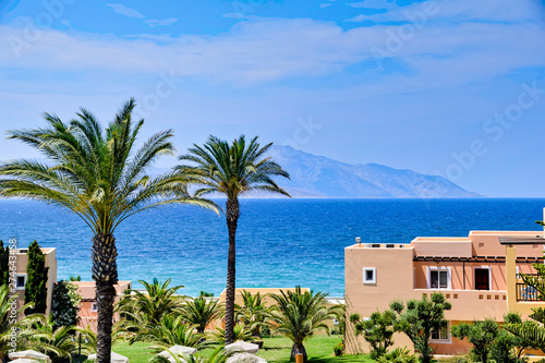 House on the beach on the island Kos Greece