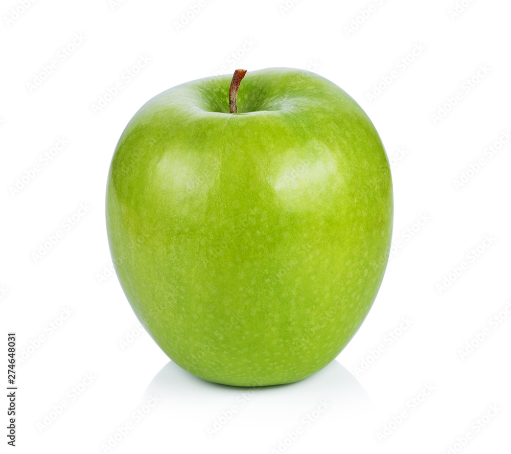 Green apple, isolated on white background