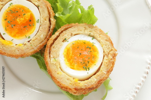 Yorkshire egg for english food image photo