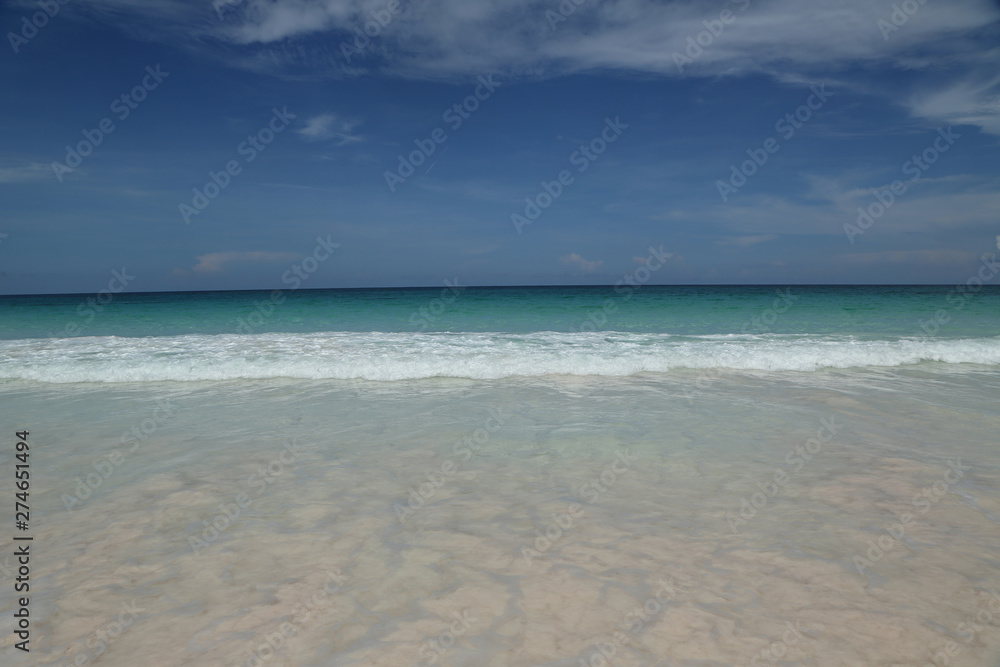 A beautiful Caribbean beach at Harbor Island, Bahamas