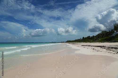 A beautiful Caribbean beach at Harbor Island  Bahamas