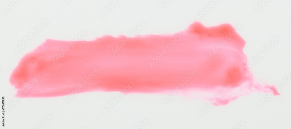 Coral red paint stroke Coral red paint stroke