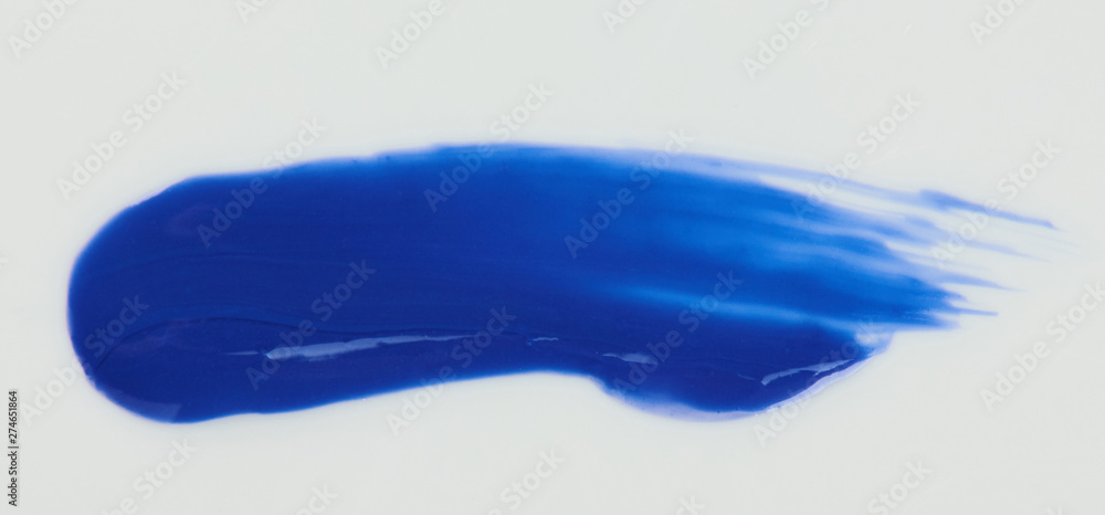 Obraz premium Blue trace paint stroke