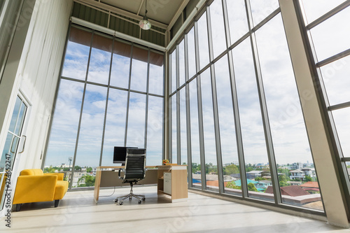 A wide-angle image of a modern office.. © Bangkok Click Studio