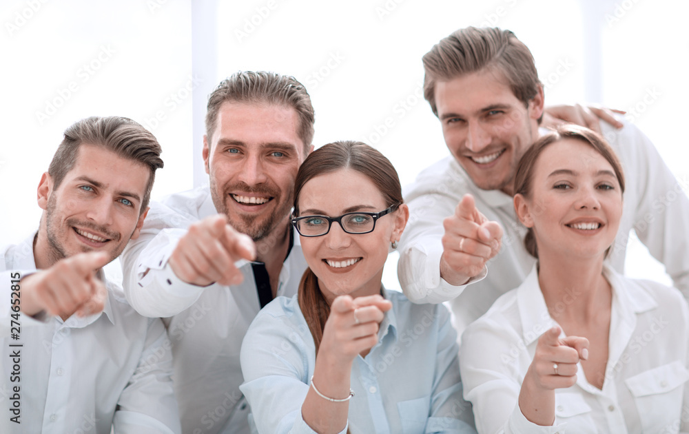 Fototapeta premium professional business team pointing at you