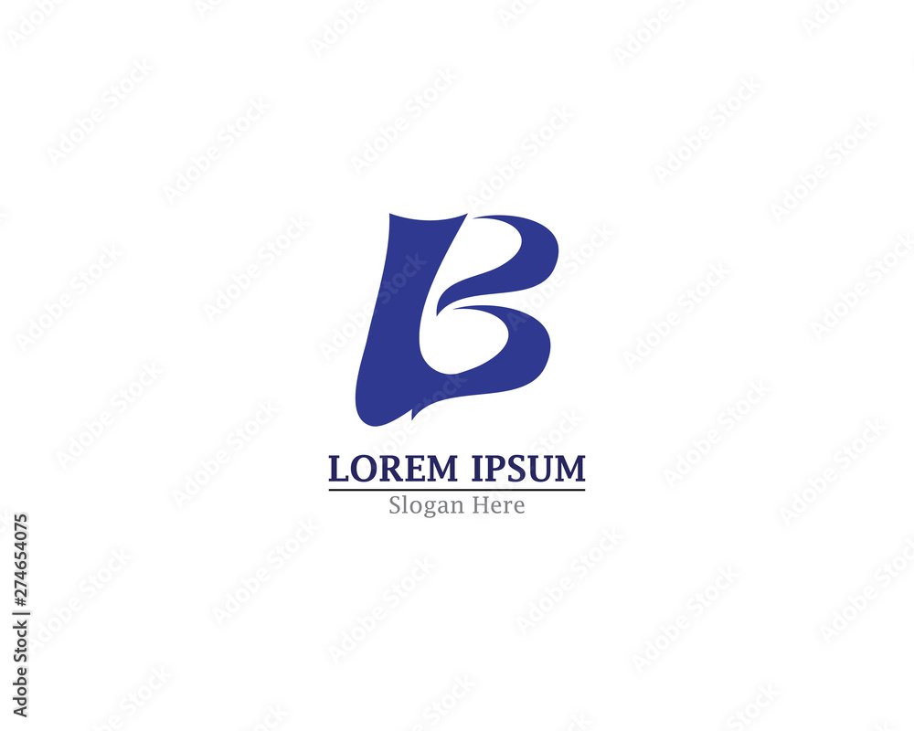 B letter logo Creative template vector illustration design B letter logo Creative template vector illustration design