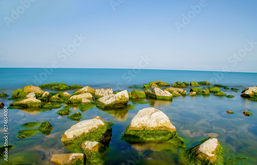 Fototapeta Naklejka Na Ścianę i Meble -  stones in the water