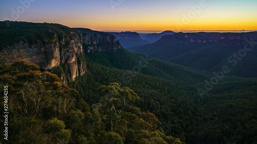 blue hour at govetts leap lookout, blue mountains, australia 40