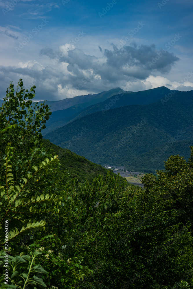 Caucasus mountain range close to Kvareli