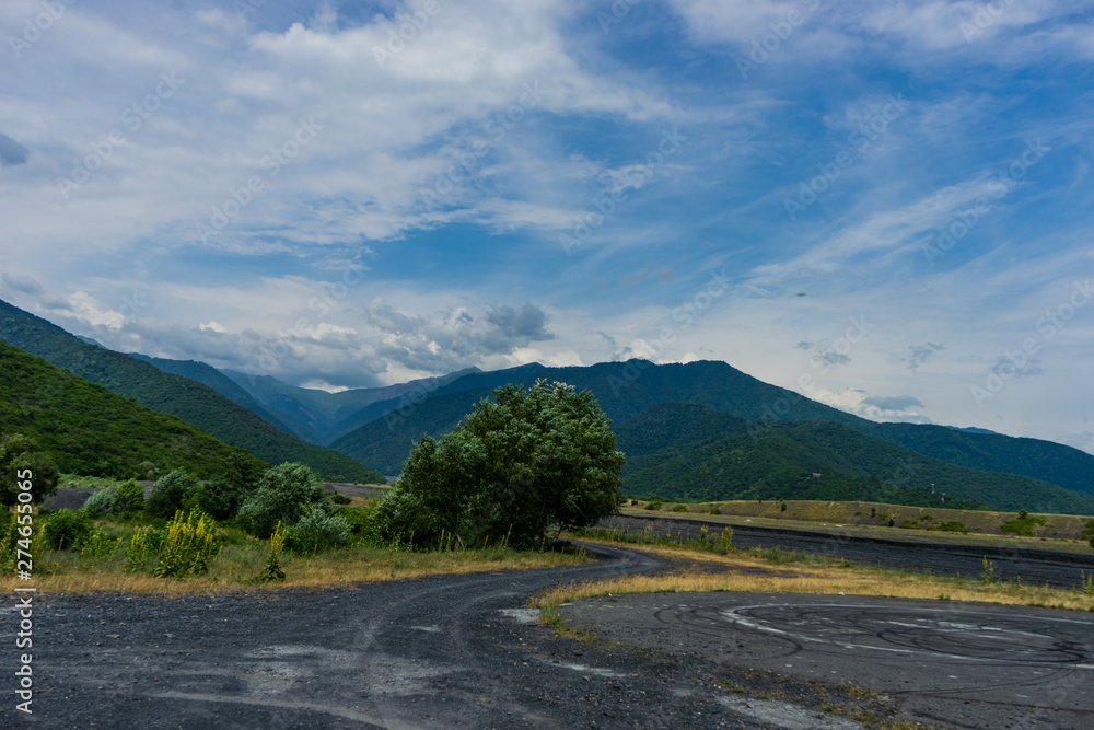 Caucasus mountain range close to Kvareli Caucasus mountain range close to Kvareli