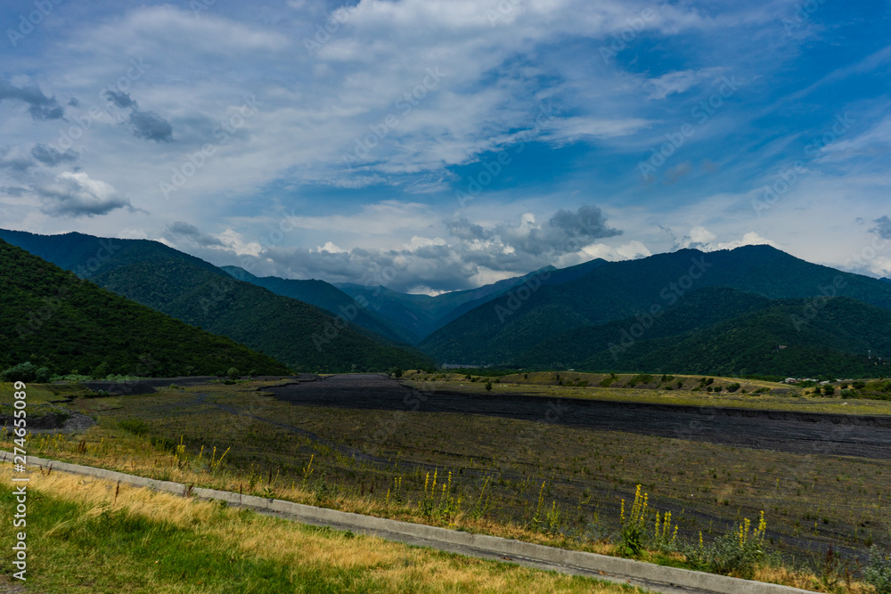 Caucasus mountain range close to Kvareli
