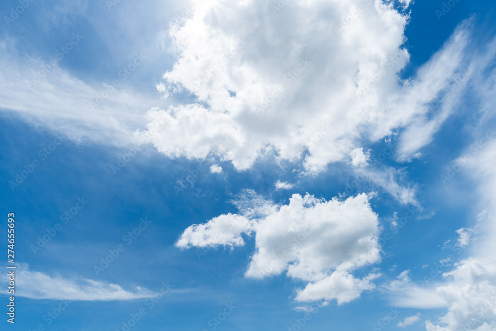 Obraz premium clear blue sky background,clouds with background.