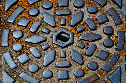Photography Manhole cover abstract, Paris, France