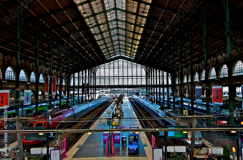 High-speed rail train station, Paris, France  © John Nakata