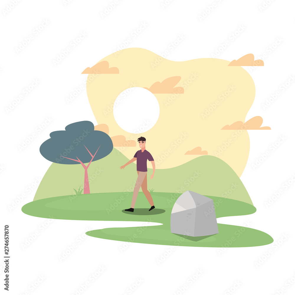 man character in the park outdoor man character in the park outdoor