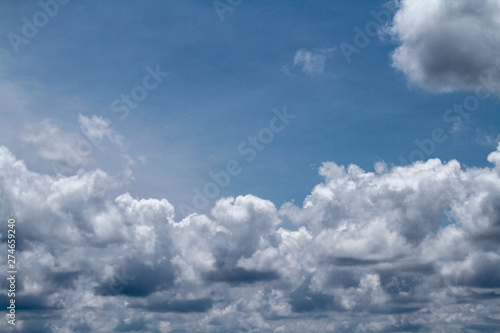 Cloud in blue sky for background and sky scape in thailand.