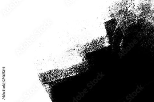 black white paint background texture with grunge brush strokes