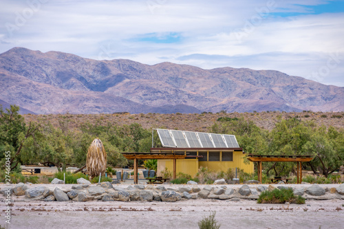 Bilde på lerret Salton Sea recreation area buildings