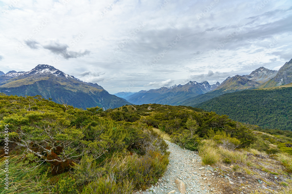 hiking the path, key summit track, southern alps, new zealand 16