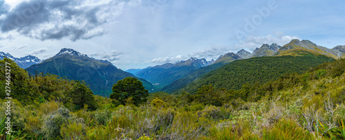 panoram of key summit track  southern alps  new zealand 1