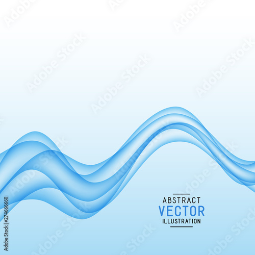 Universal Abstract Delicate Background with Transparent Wave Lines.