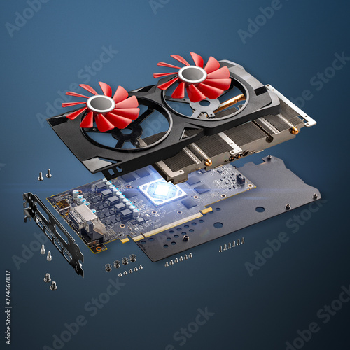 Foto Computer graphic card