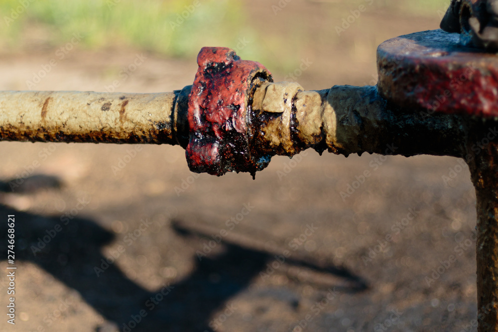 Oil, gas industry. Group wellheads and valve armature Oil, gas industry. Group wellheads and valve armature