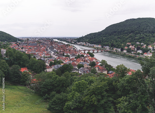 Heidelberg, Baden-Württemberg - Ansicht von der Scheffelterrasse photo